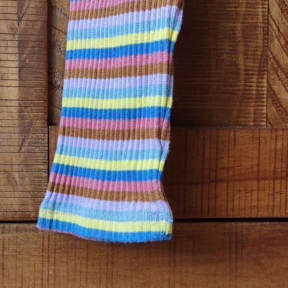 Wild Fable Multicolored Striped Long Sleeve‎ Ribbed Crop Top Sz XS - Picture 5 of 9